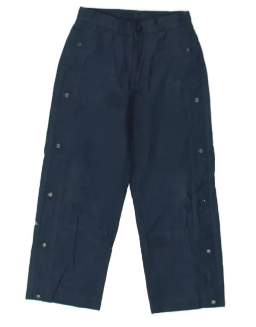 ADIDAS Boys Straight Casual Trousers 6-7 Years W242 L22  Navy Blue Cotton AS12