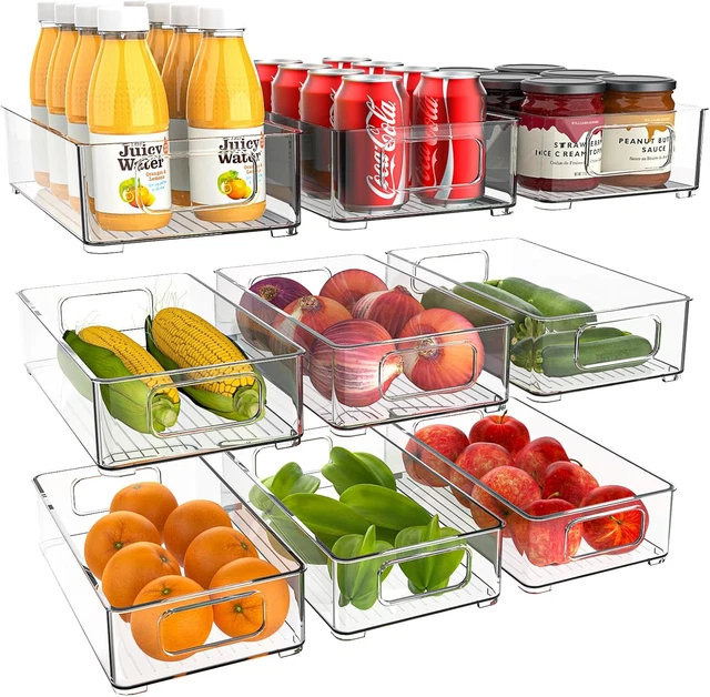 Organizzatore Frigo 6 Pezzi - Contenitori Trasparenti Salvaspazio Per Cucina E Dispensa - Foto 12