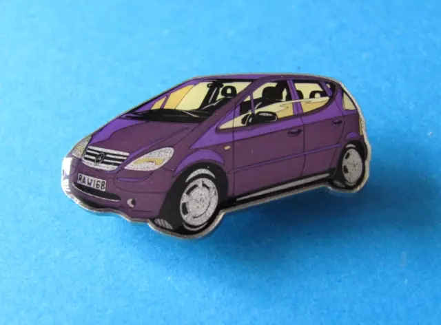 Original Mercedes Benz A Class Lapel Pin Badge. Back Stamped. Purple. VGC