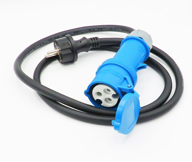 Wohnmobil Adapter CEE Auf Schuko - Landstrom Adapter Für Camping Und Caravan