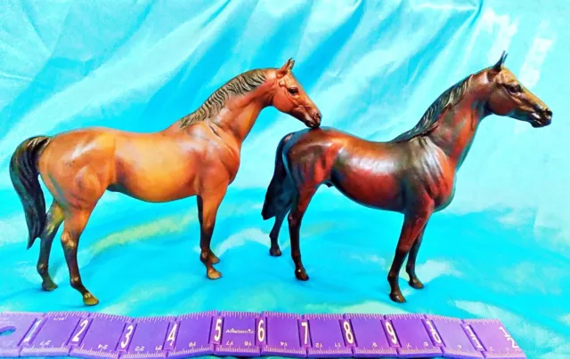 Set of 2 - VINTAGE BREYER MOLDING CO. HORSES Figurines