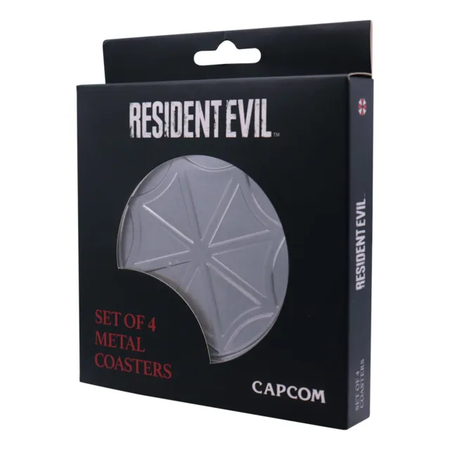 Resident Evil Set of 4 Embossed Metal Coasters