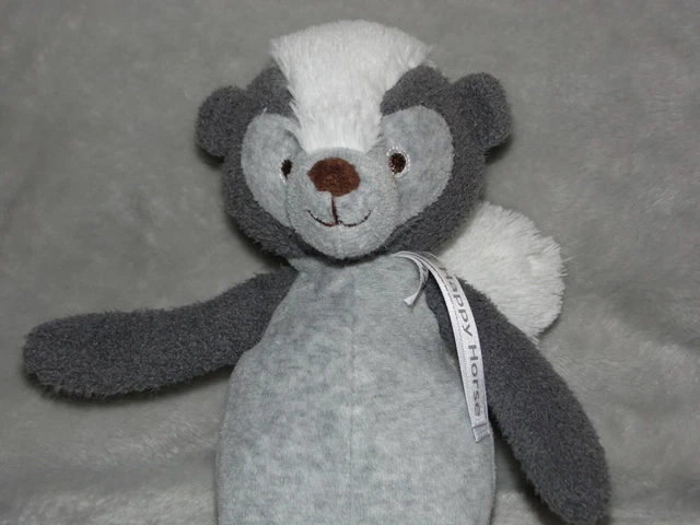 Happy Horse skunk soft toy grey comforter