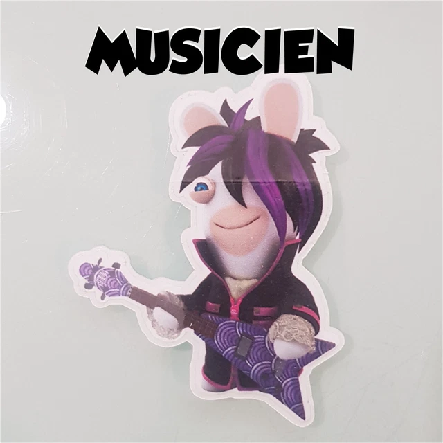 Sticker Déco 15 Cm : Mario Et Le Lapin Crétin En Duo - Tcorporation Edition - 2023