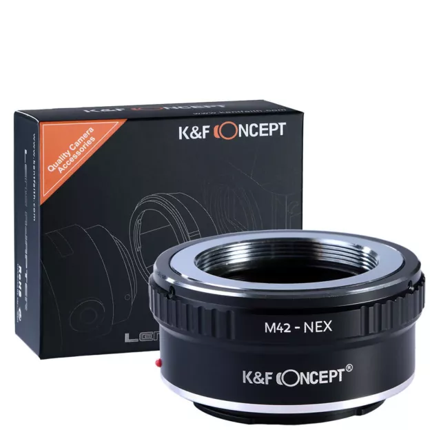 K&F Concept Lens Mount Adapter for M42 Mount Lens to Sony Alpha E-Mount Cameras