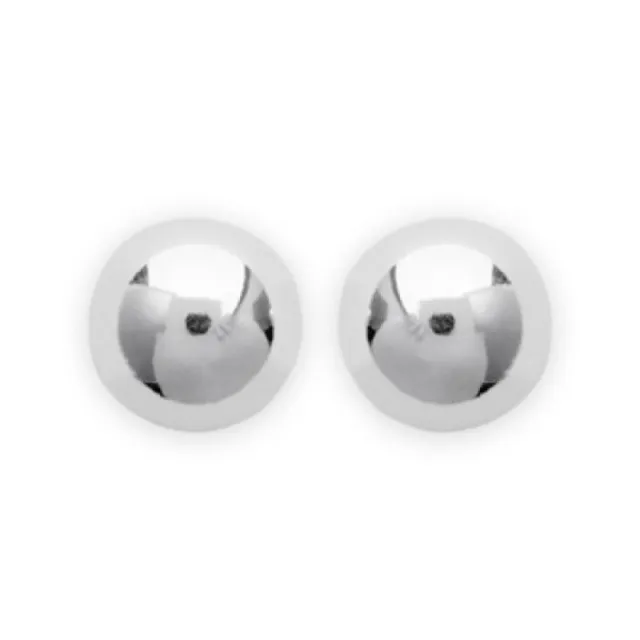 Boucles d'oreilles 5 mm clous tiges puces boules - Jeanne - argent massif 925