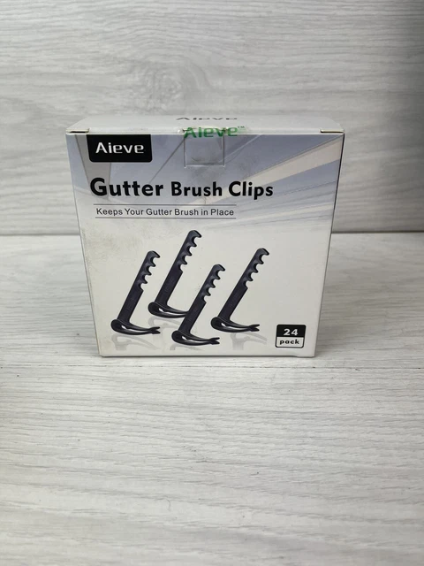 Aieve Durable Cepillo Guardahojas Clips de Luz Ganchos Paquete de 24x Alta Calidad
