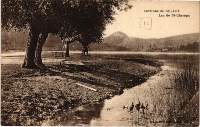 CPA Env. de BELLEY Lac de St-Camps (1351524)