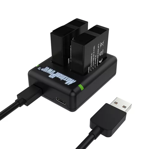 MaximalPower Akku für GoPro Hero 5 schwarz AHDBT501- AHDBT-501 1220mAh 3,85 V