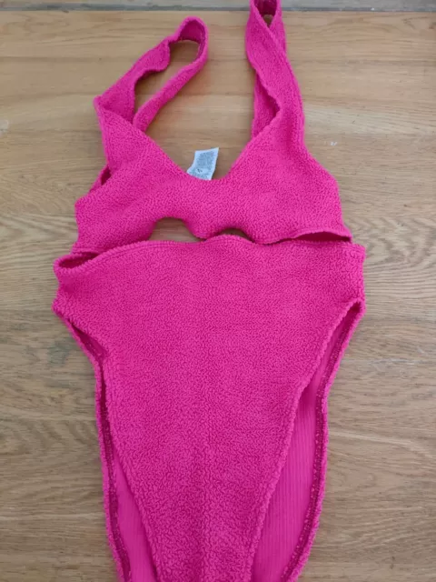 ASOS DESIGN Mix And Match High Leg High Waist Bikini  set new pink one size