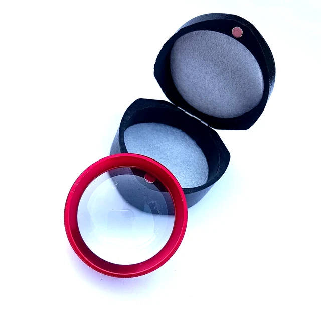 Superbe lentille de diagnostic ophtalmique de qualité 20D couleur rouge et...