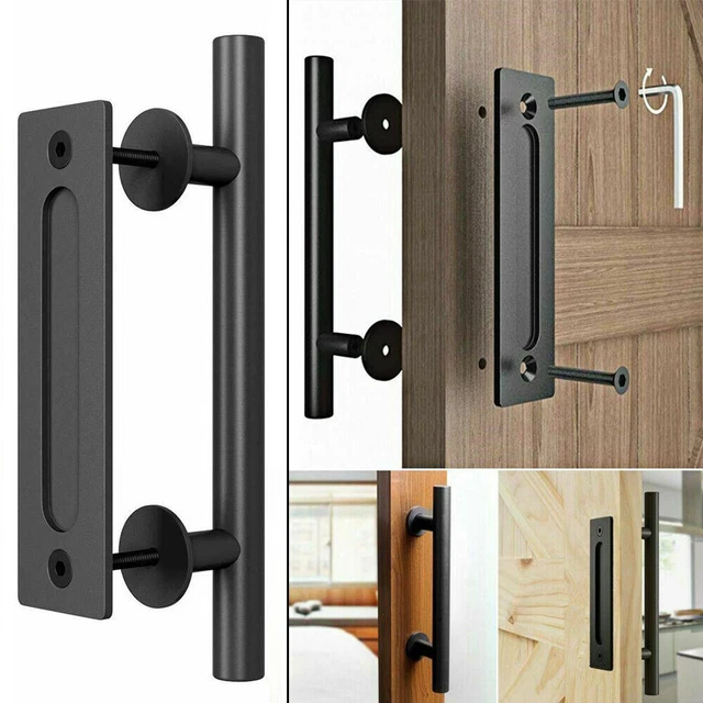 12" Heavy Duty Sliding Barn Door Handle Pull Flush Gate Hardware Drawer Puller 3