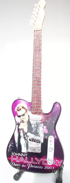 Guitare miniature Johnny Hallyday - Parc des Princes 2003