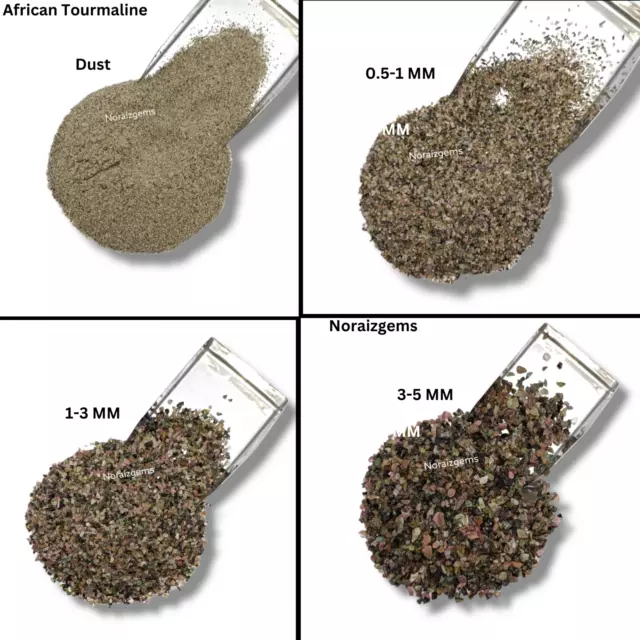 Crushed African Tourmaline Gemstone Coarse Stone Inlay Woodworking Powder Inlay