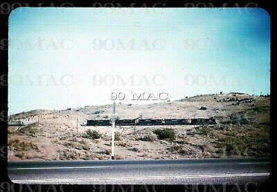 Original Slide, SP Southern Pacific EMD Geeps Freight Train Action Scene, 1960