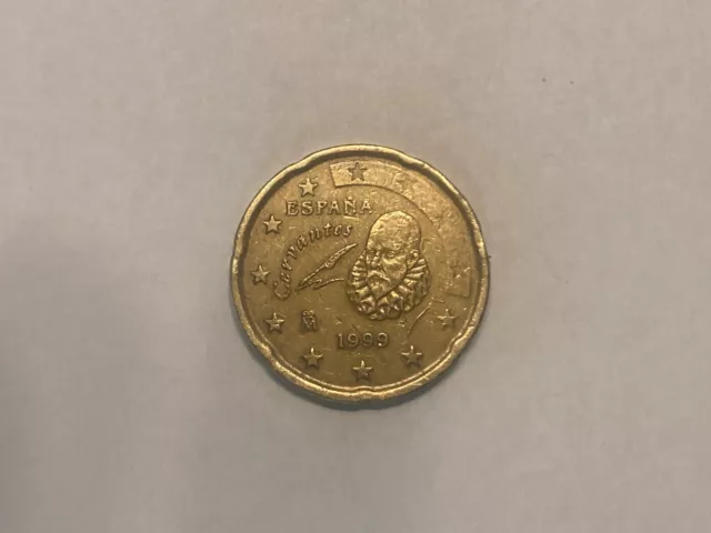 sehr seltene 20 Cent Euro Münze von 1999 Spanien