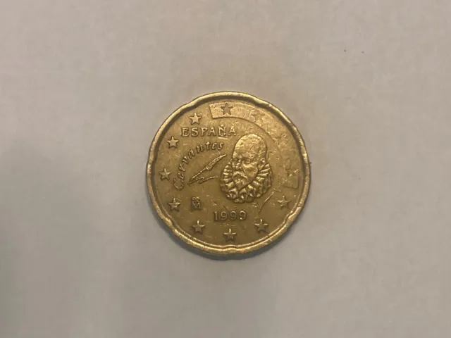 sehr seltene 20 Cent Euro Münze von 1999 Spanien