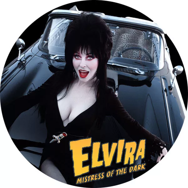 CHAPA/BADGE ELVIRA Mistress Of The Dark . pin button cassandra peterson vampira