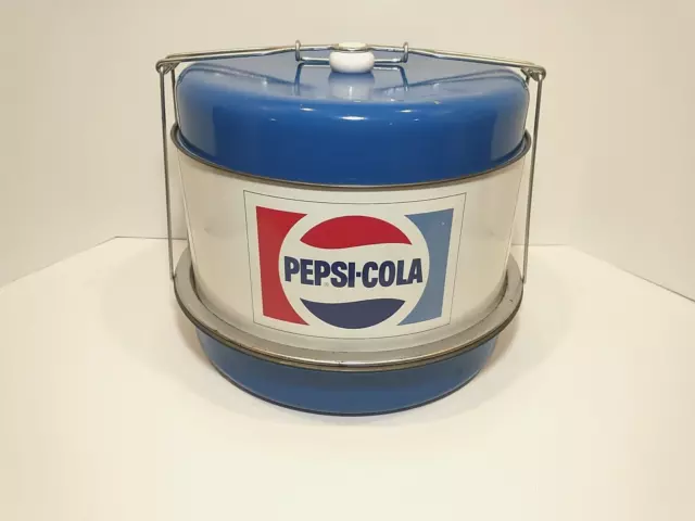 Vintage J.L. Clark Pepsi Cola Triple Decker Food Carrier Cake Pie 1960's  s7