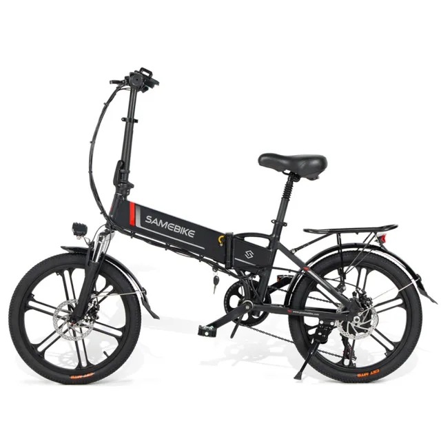 Electric Bike Pedal Assist Foldable E-Bike 11AH Bicycle Samebike 20LVXD30-II