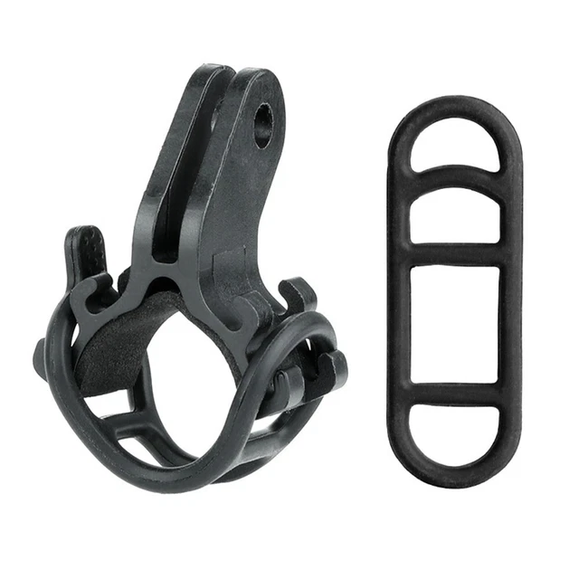 Lampe Torche Support Vélo Pince Tpr + Plastique Extensible