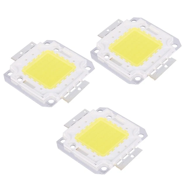 3 lampadine chip LED ad alte prestazioni 50 W luce lampada fai da te 3800 Lm 6500K L8o1