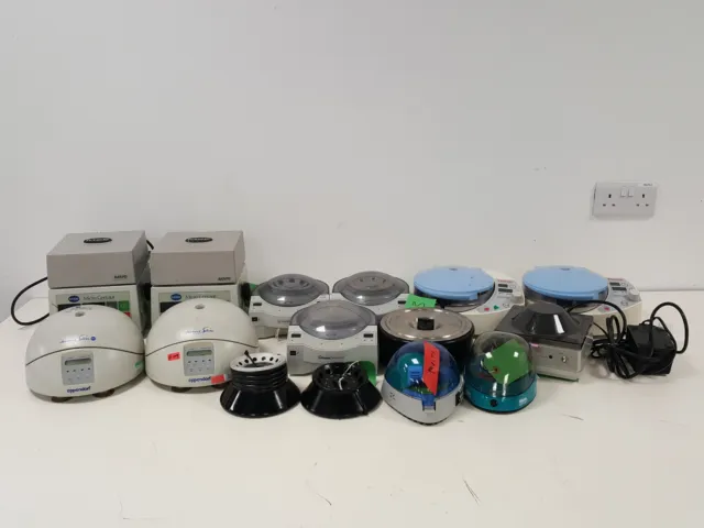16x Benchtop Micro-Centrifuges & Rotors Whatman Force 7, Thermo Espresso Job Lot