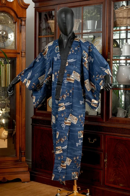 Dear Vanilla Japanese Juban Undergown Men's Kimono Authentic Vintage Japan Made