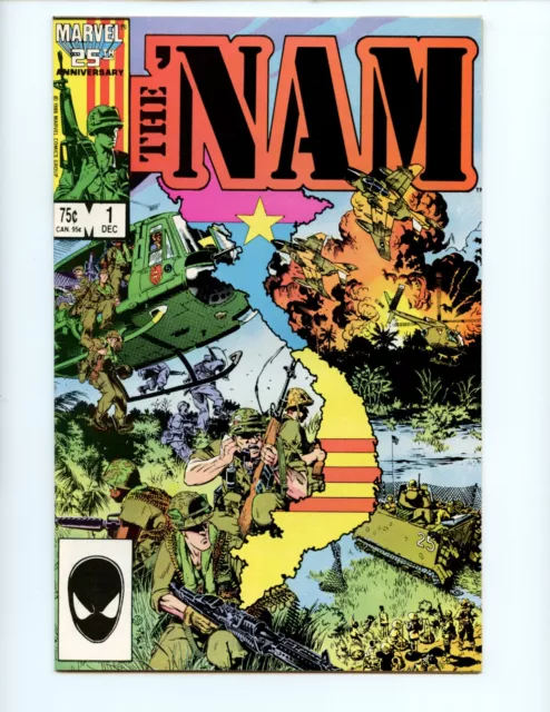 Nam #1 Comic Book 1986 VF/NM 1st Print Marvel Private Ed War Comics