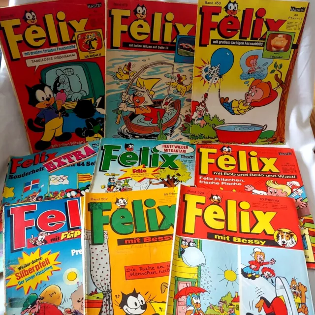 sehr alte seltene Comic zum raussuchen FELIX Band 76 bis 207 auch Sonderheft