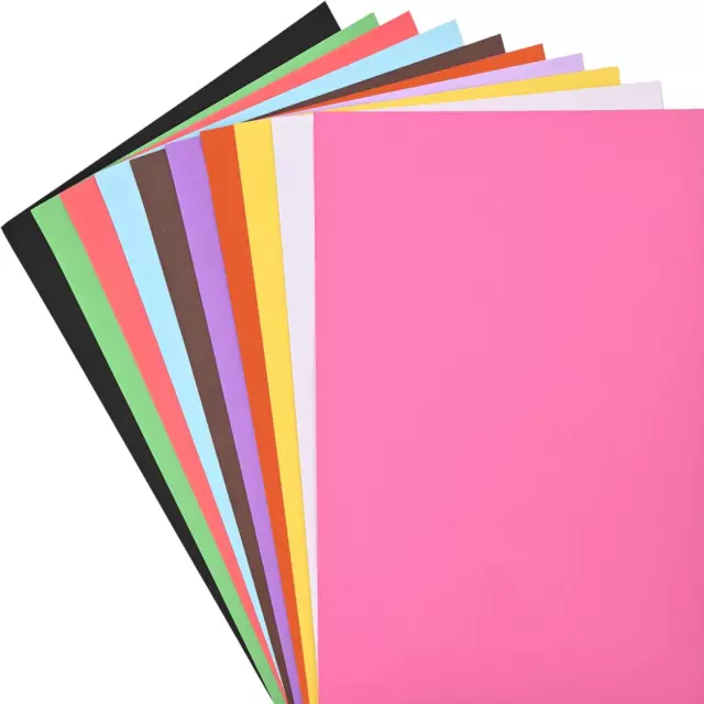 Vints 50 Pcs Poster Boards, 11.7 * 16.5 Inches A3 Size 10 Assorted Colorful P...
