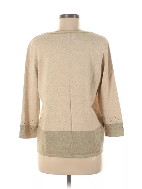 ALFRED DUNNER WOMEN Brown Pullover Sweater M $23.74 - PicClick