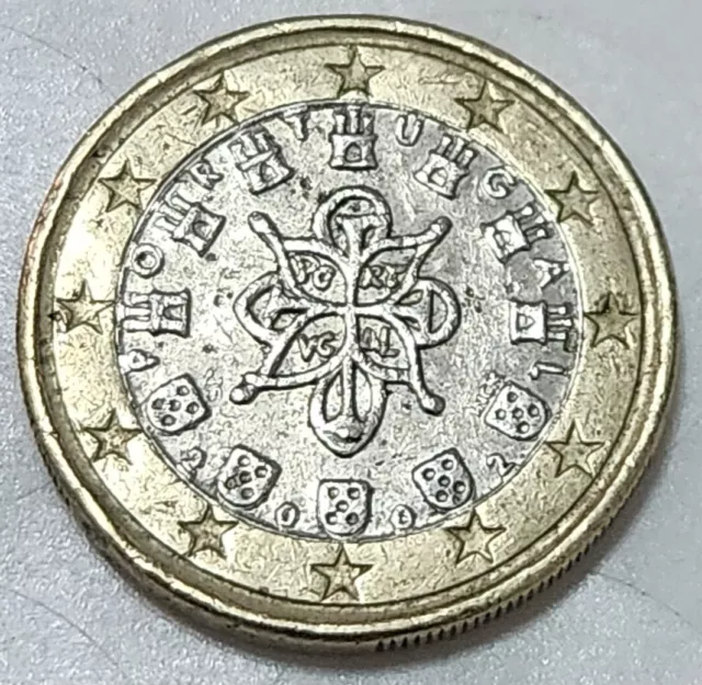 European Union (Portugal) 🇪🇺 / 🇵🇹 One (1) Euro Coin 2002