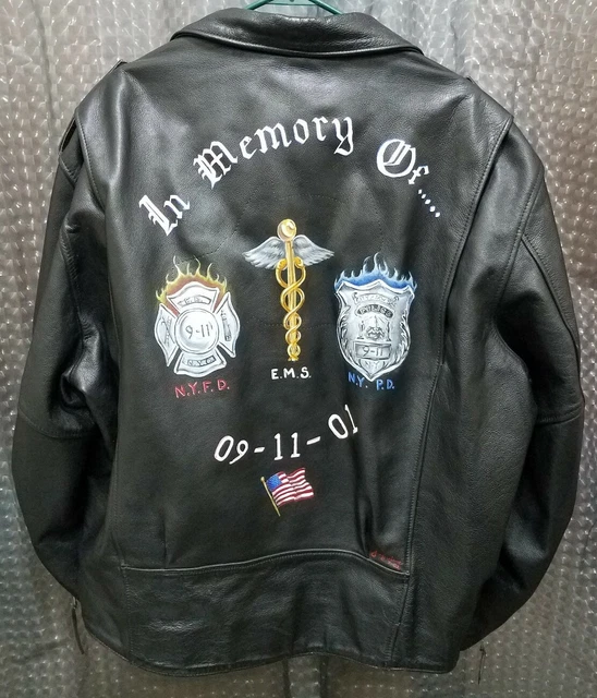 HARLEY DAVIDSON AN American Legend Leather Jacket Mens XXL 2XL 9/11