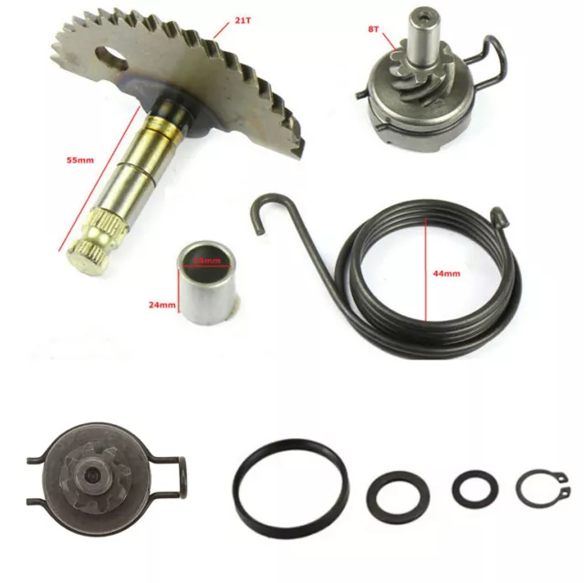 For GY6 50CC 80CC 139QMB Scooter Moped Kick Starter Shaft Idle Gear Spring Kit