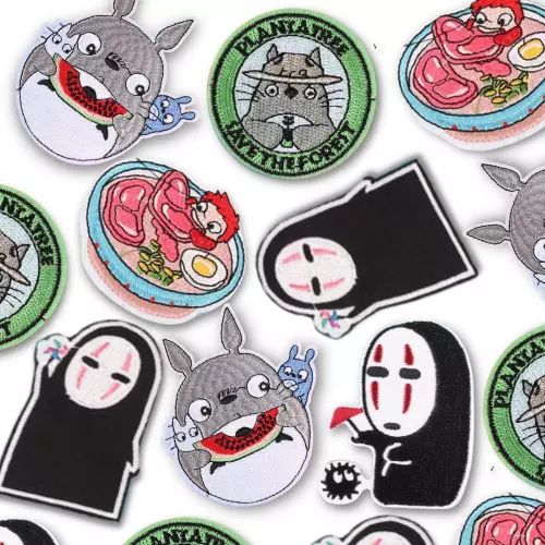 Studio Ghibli Iron on Patches, Embroidery, Totoro, No Face, Pony, Accessories