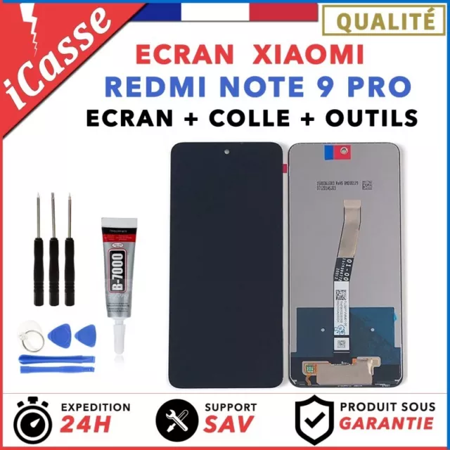 Ecran pour Xiaomi Redmi Note 9 PRO + Tactile + OUTILS + COLLE