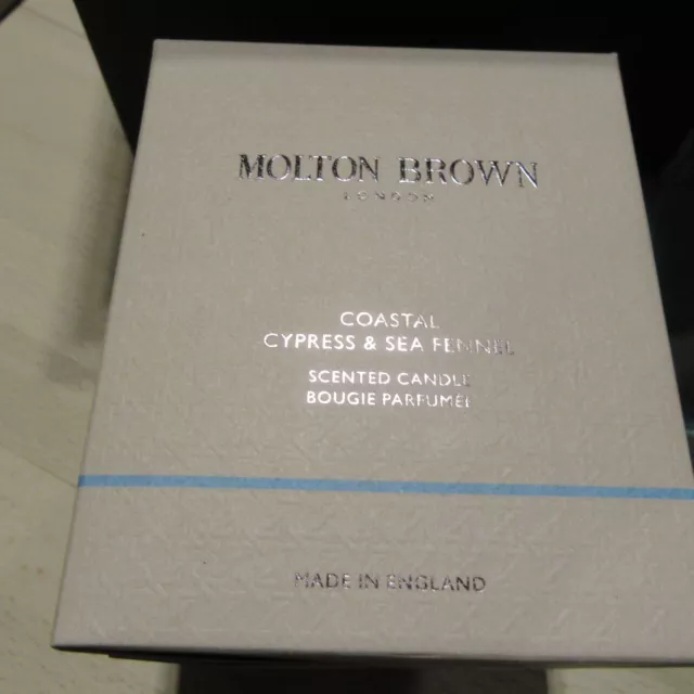 Molton Brown Coastal Cypress & Sea Fennel Signature Candle & Bath & Shower Gel 2