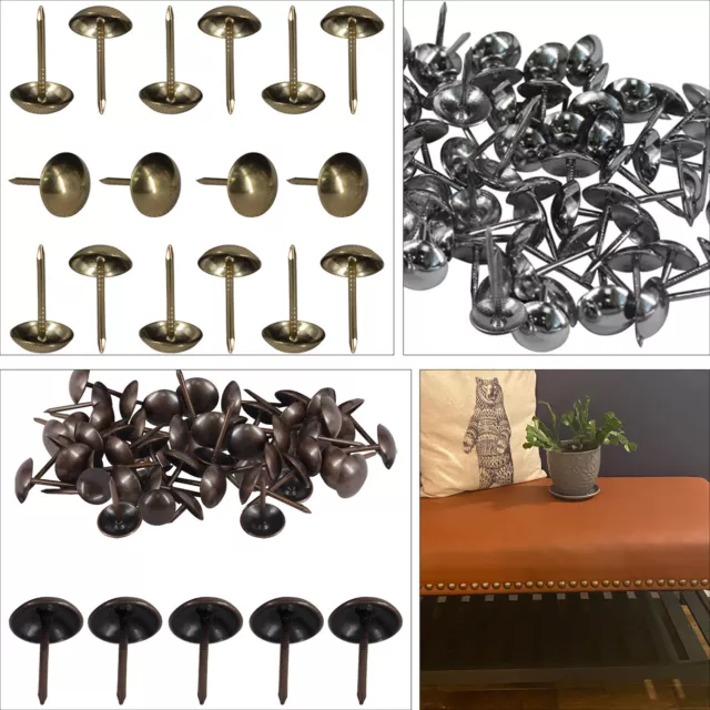 Decorative Upholstery Nails Tacks Studs Pins for Furniture Chairs Bed Sofa 9mm