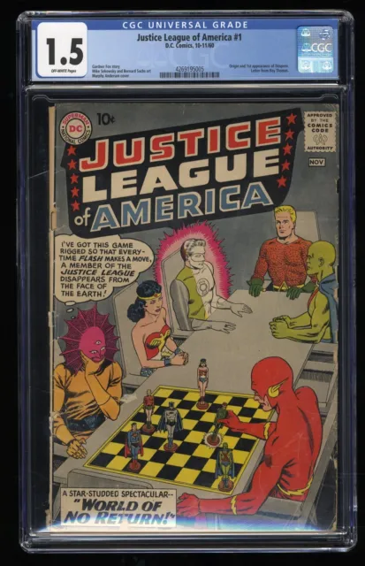Justice League Of America (1960) #1 CGC FA/GD 1.5 1st Appearance Despero!