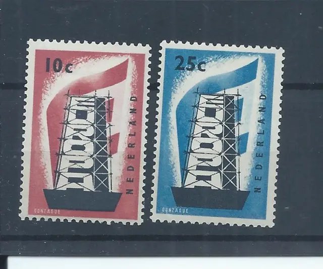 Netherlands stamps.  1956 Europa MH SG 836 & 837 CV £75+.   (AC511)
