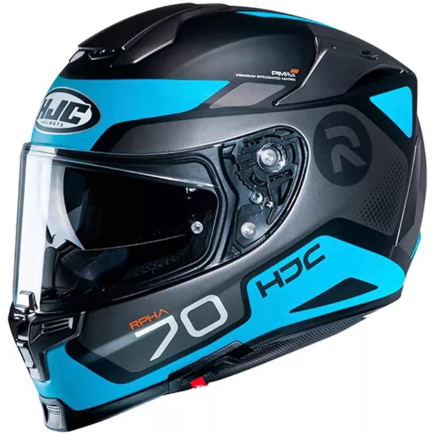 Casco Helm Casque Helmet HJC RPHA 70 SHUKY MC4SF 2020 taglia XL AZZURRO NERO