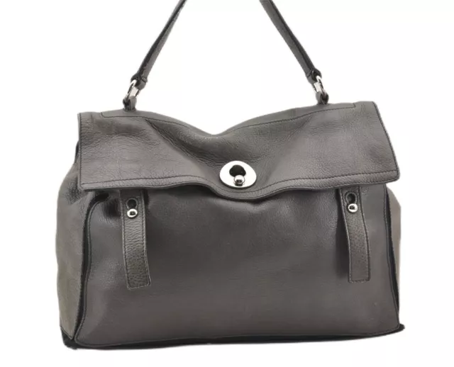 Authentic YVES SAINT LAURENT Muse Two Shoulder Bag Leather 229563 Gray 5337G Authentic YVES SAINT LAURENT Muse Two Shoulder Bag Leather 229563 Gray 5337G