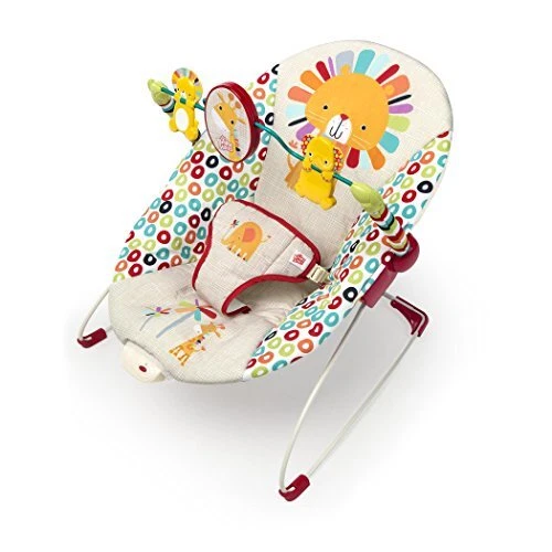 Portable Baby Bouncer Soothing Vibrations Infant Seat with Removable -Toy Bar...