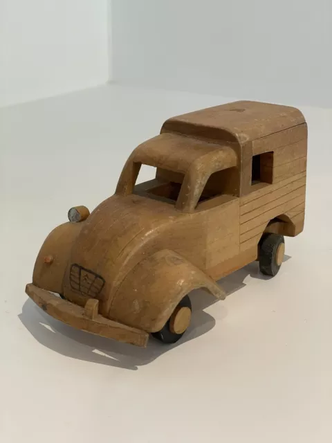 Jouer ancien Voiture Citroën en Bois artisanal