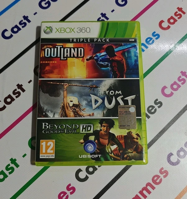 Triple Pack Xbox 360 PAL : Outland, From Dust, Beyond Good & Evil HD, Neuf Sous Blister