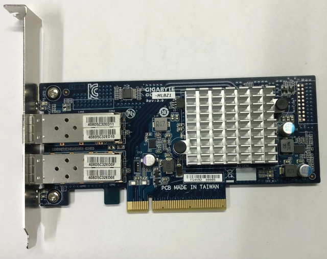 GIGABYTE Dual Port 10GbE SFP+ Network Card for high-speed networking