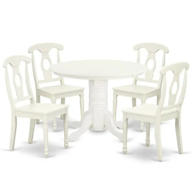 Dining Room Set Linen White, SHKE5-LWH-W