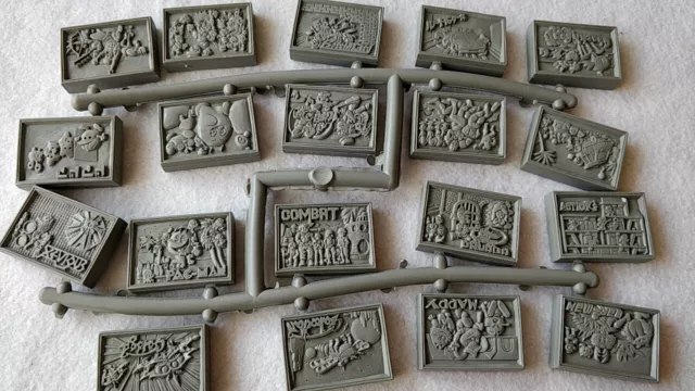 Whole sale lot of 19 Nintendo Famicom game rubber relief Stamp set-b214