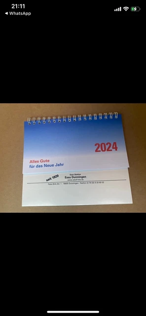 ESSO KALENDER/WANDKALENDER/TISCHKALENDER /Büro 2024 Neu EUR 5,00 - PicClick DE